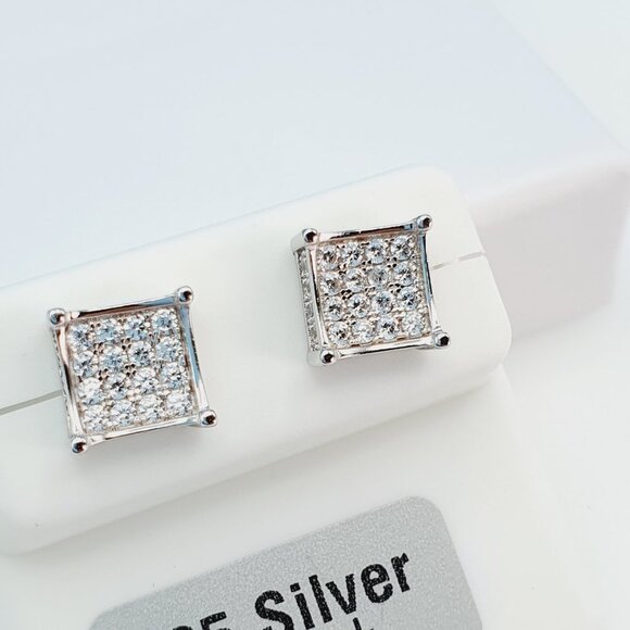 - "925 Sterling Silver Cubic Zirconia Earrings, U19254841 - Picture 2 of 11